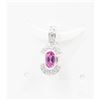 Image 1 : #64-PINK SAPPHIRE PENDANT