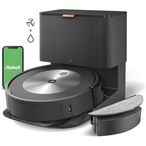 NEW IROBOT ROOMBA J5+ ROBOTIC VACUUM + MOP WITH