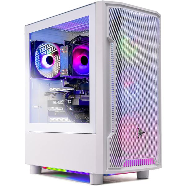 NEW SKYTECH GAMING ARCH 4 WHITE GAMING COMPUTER
