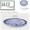 Image 2 : NEW SONEMONE BLUE MARRAKESH TILE FLORAL SERVING