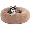 Image 1 : NEW BEDSURE LONG PLUSH CALMING DONUT BED, LARGE SZ