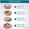 Image 2 : NEW BEDSURE LONG PLUSH CALMING DONUT BED, LARGE SZ