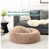 Image 3 : NEW BEDSURE LONG PLUSH CALMING DONUT BED, LARGE SZ
