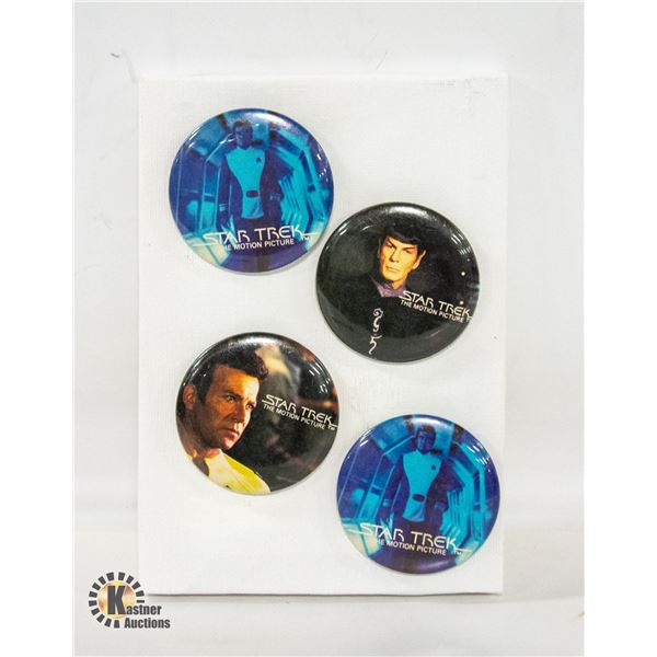 4 STAR TREK PINS