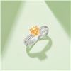 1 CT GRA CERTIFIED YELLOW MOISSANITE 925 ST SILVER