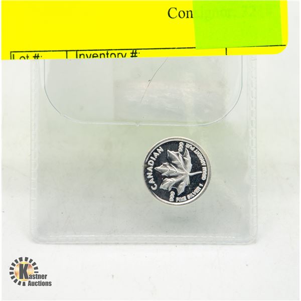 .999 SILVER COIN 1 GRAM PURE