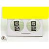 Image 1 : 2 X 1 GRAM SILVER BARS .999 PURE
