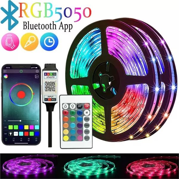 NEW 10M BLUETOOTH APP ENABLED RGB STRIP LIGHT