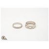 Image 1 : 2 CHANEL RINGS STAMPED AU750 SIZES 5.5 & 6.5