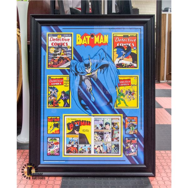 37"X28" FRAMED BATMAN PRINT