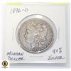 Image 1 : 1896-0 90% SILVER MORGAN DOLLAR