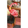 Image 1 : BRIGHT PINK FLAMINGO METAL GARDEN FIGURINE