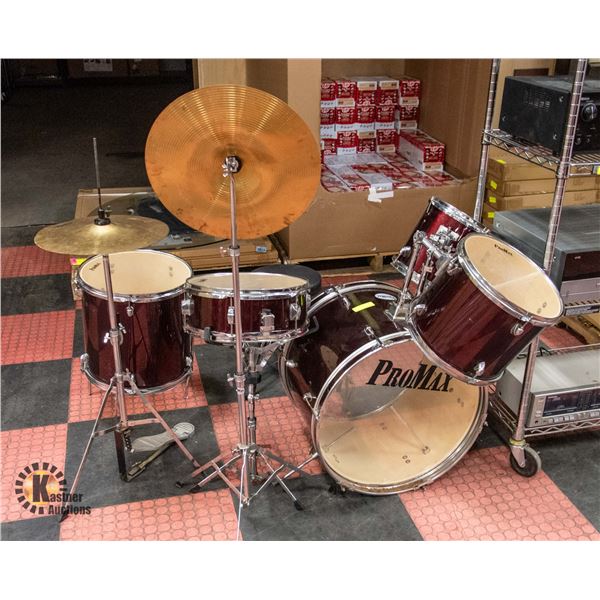 PROMAX DRUM SET AND SYMBALS