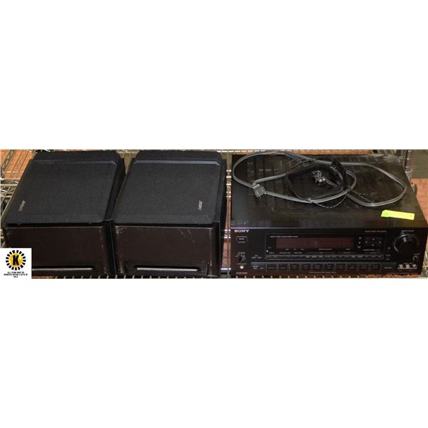 STEREO AMP AND SPEAKERS