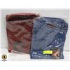 Image 1 : NEW MEN'S SHIRTS 1DENIM/1BURGANDY SIZE 3XL