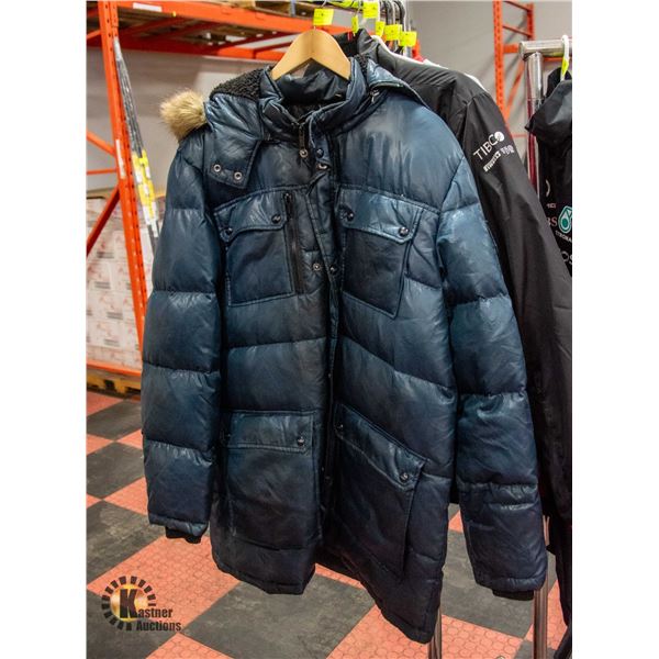 GUESS MENS XL BLUE PARKA