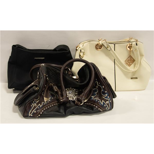 3 ASSORTED PURSES