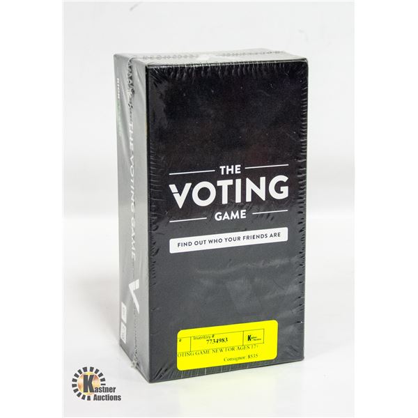 VOTING GAME NEW FOR AGES 17+