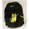 Image 1 : NIKE ALL IN BACKPACK BLACK/BRIGHT GREEN