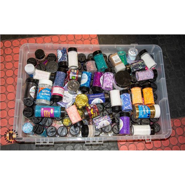 LOT OF ASSORTED GLITTER