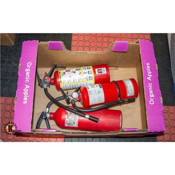 LOT OF 3 FIRE EXTINGUISHERS