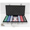 Image 1 : NEW 300 POKER CHIPS NEW CARDS, 5 DICE, DEALER