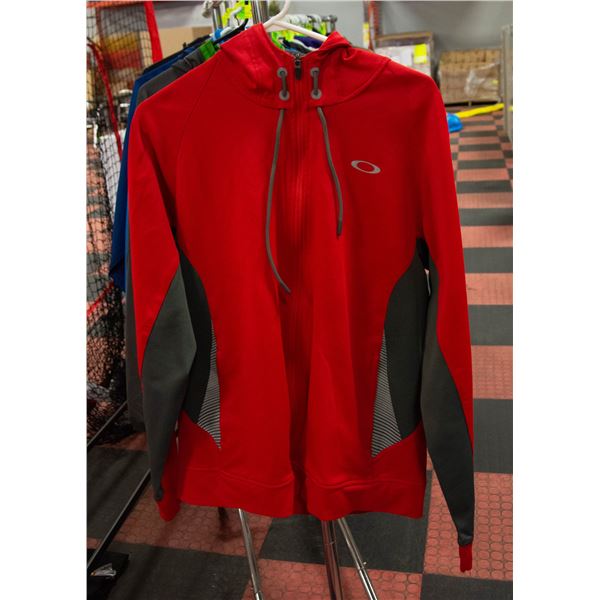 MENS LARGE OAKLEY RED HOODIE