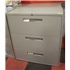 Image 1 : 3 DRAWER LATERAL FILING CABINET 36" X 19" X 41"