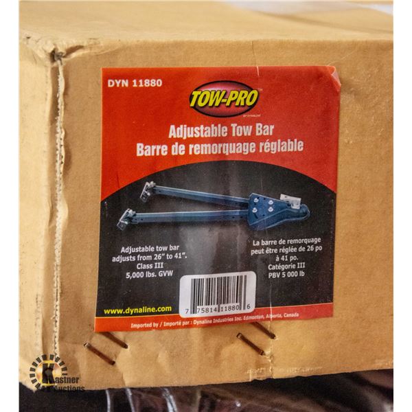 NEW ADJUSTABLE TOW BARS