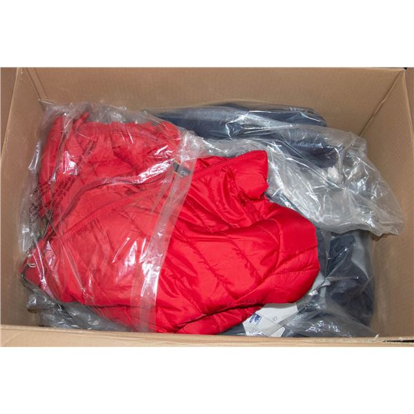 BOX OF VARIOUS NEW JACKETS