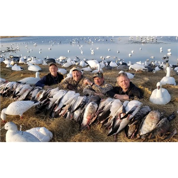 3-Day & 3 Night Nebraska Private Pit Spring Snow Goose Hunt for 6 -March 20-23, 2025