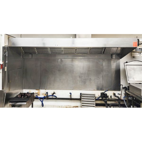 LARGE INDUSTRIAL KITCHEN RANGE HOOD