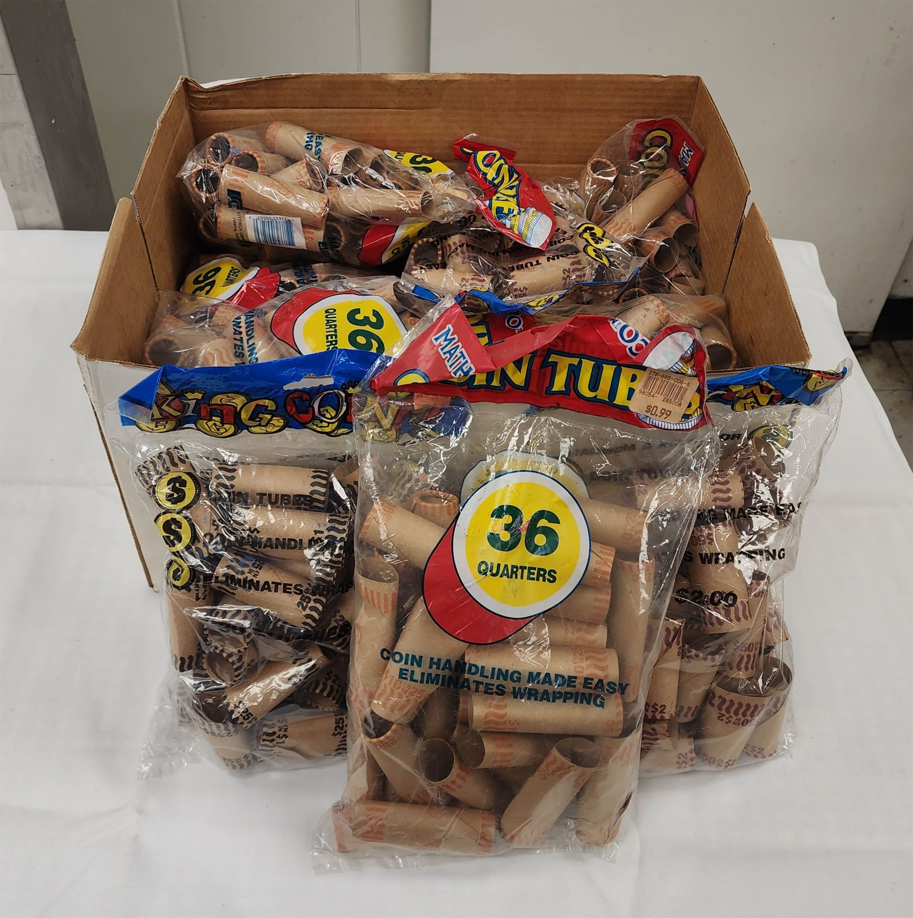 ASSORT. COIN COUNTING TUBES