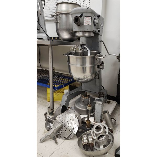 HOBART INDUSTRIAL MIXER W/ UNIVERSAL ATTACHMENTS