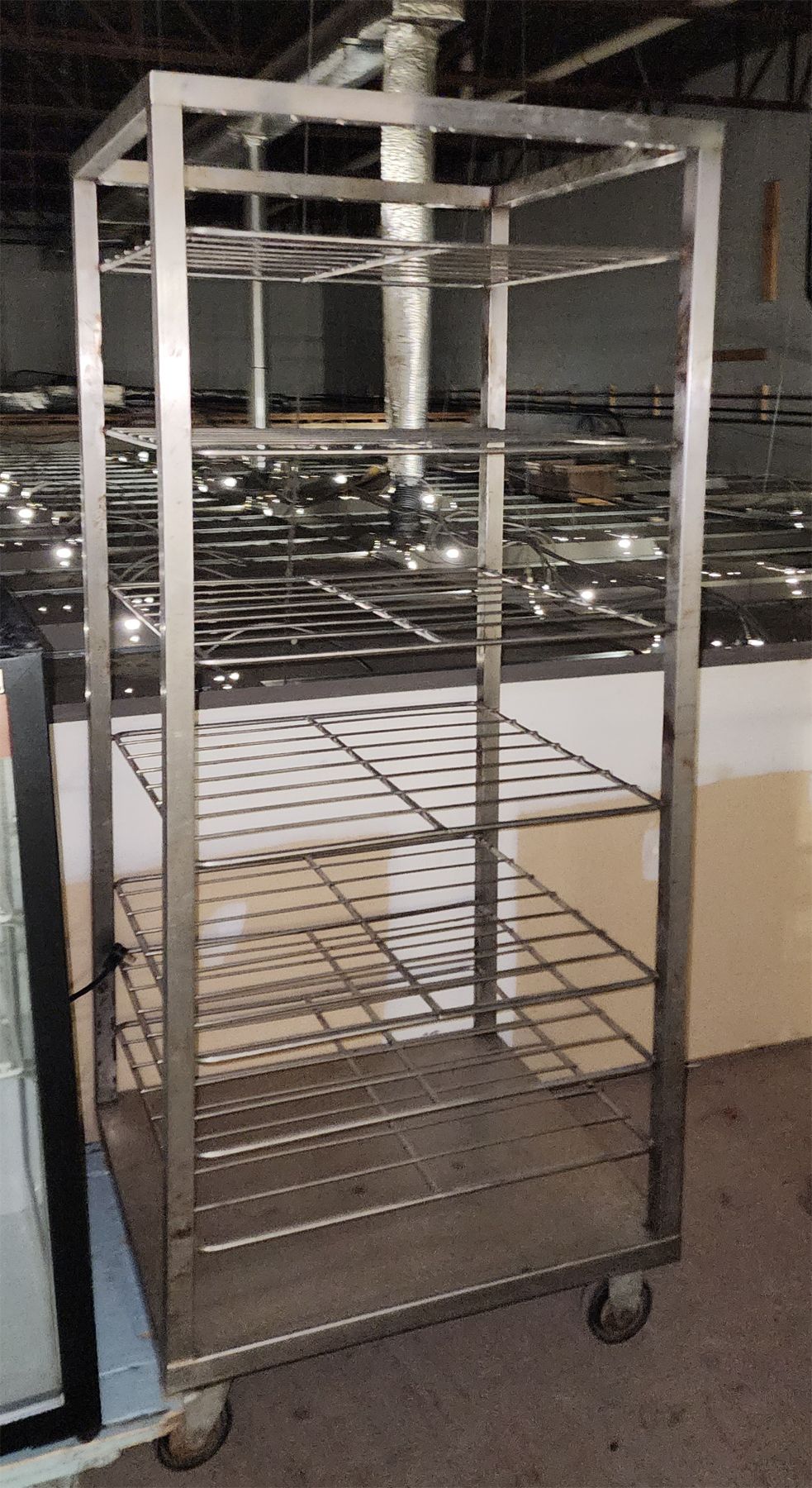 ROLLING STAINLESS STEEL RACK