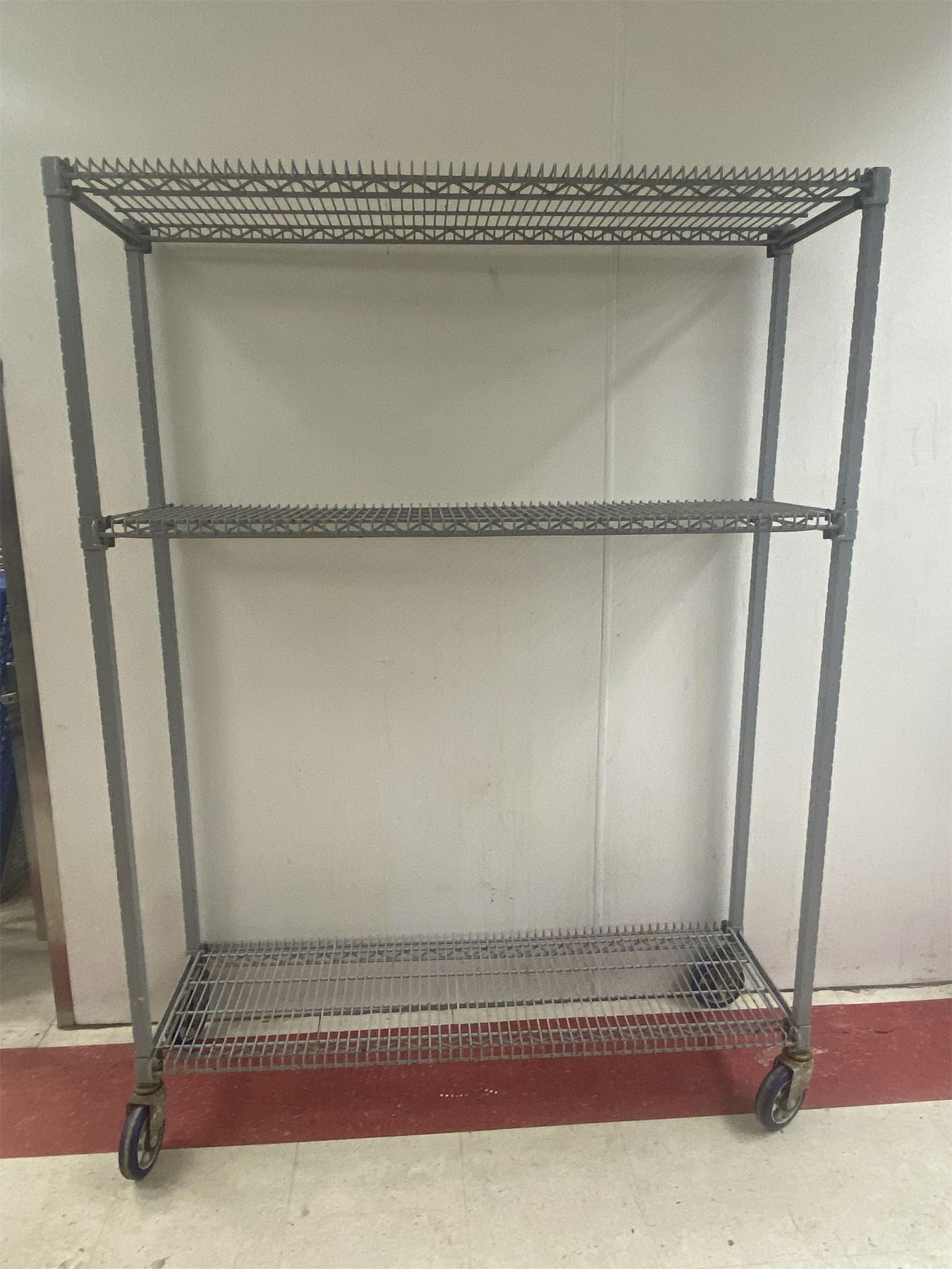 ROLLING ADJUSTABLE 3 TIER UTILITY RACK