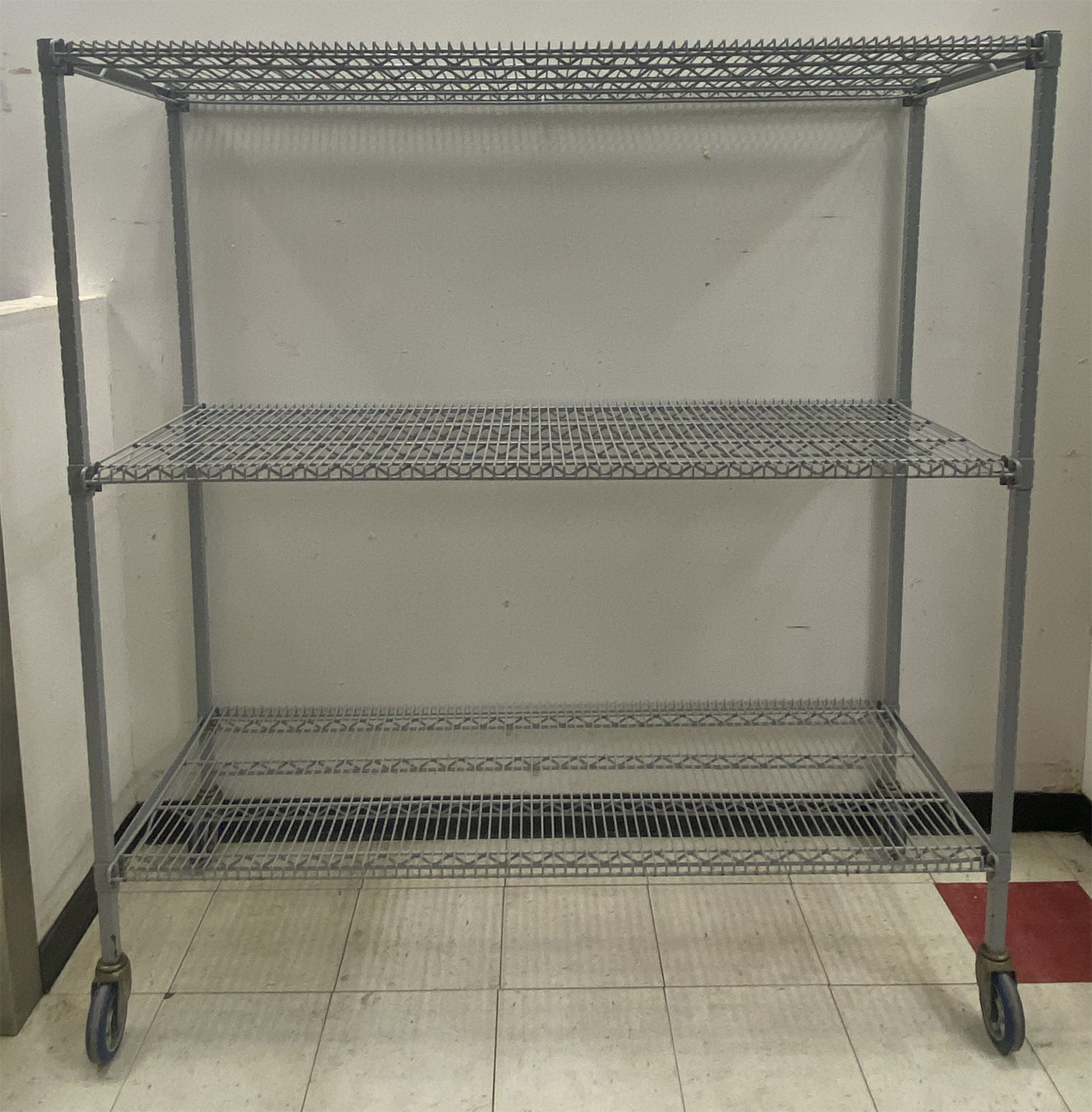 ROLLING ADJUSTABLE 3 TIER UTILITY RACK