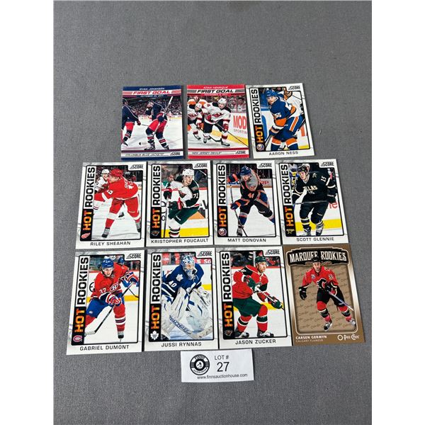 2012-13 Panini Score & 2006-07 OPC Rookie NHL Cards x11