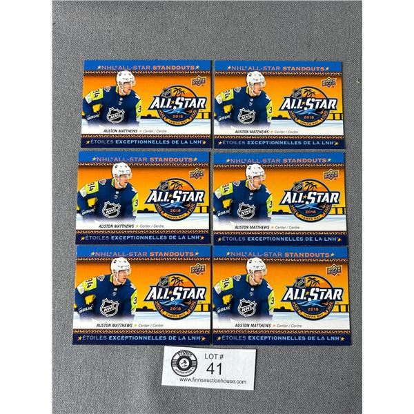 2018-19 Upper Deck Tim Hortons All-Star Standouts Auston Matthew NHL Cards #AS-4 x 6