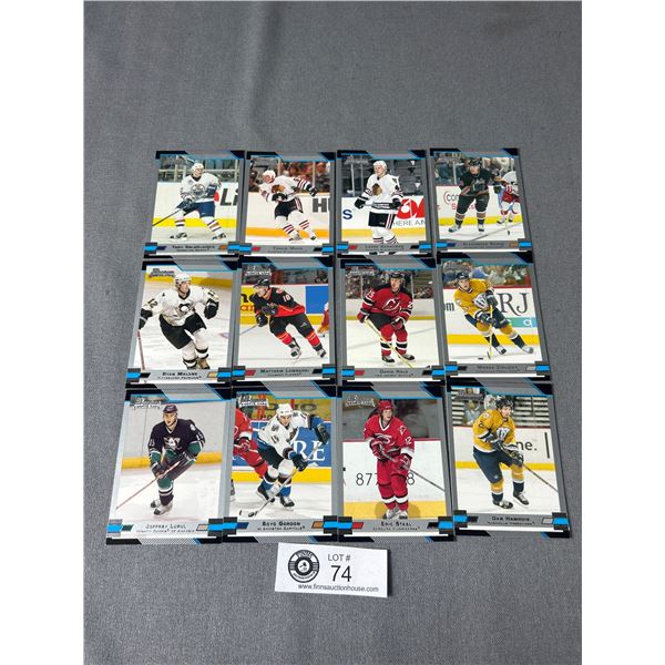 2004 Topps Bowan Rookie NHL Cards x 12 Including Eric Staal,Ryan Malone & More