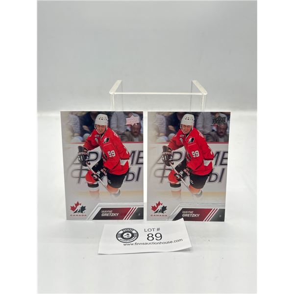 2013 UD Team Canada Wayne Gretzky Hockey Cards #99 x 2