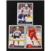 Image 1 : 3 OPC Box Bottoms, Blank Back - Ovechkin, Larkin & MacKinnon,  NHL Cards