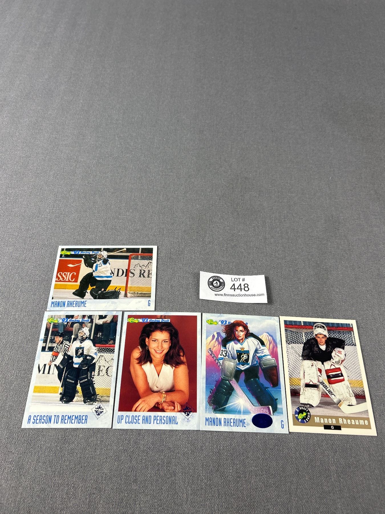 Manon Rheaume Rookie Manon Rheaume, First Female In NHL, Rookie Cards x 5