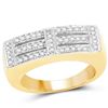 Image 1 : Plated 14KT Yellow Gold 0.25ctw Diamond Ring