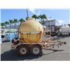 Image 2 : (Oahu) 1000-Gallon Fertilizer Ball Tank on Trailer w/ Honda Pump, Motor Runs, No Title or Paperwork)