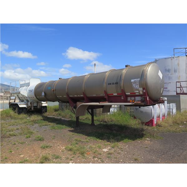 (Oahu) West-Mark Tanker Trailer, 5000-Gallon Capacity (No Title or Paperwork)