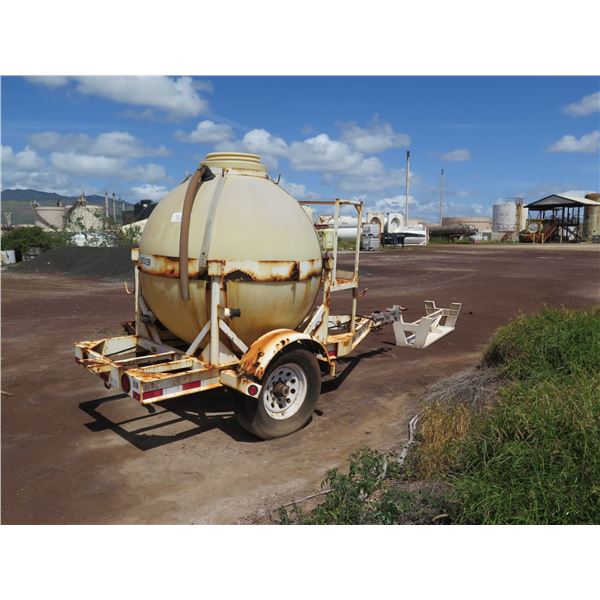 (Oahu) 500-Gallon Ball Tank on Trailer (No Title or Paperwork)