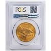 Image 2 : 1908 $20 No Motto Double Eagle Gold Coin PCGS MS63