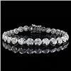 Image 1 : 9.24 ctw E-F COLOR Diamond 14K White Gold Tennis Bracelet