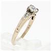 Image 9 : Antique 18K & 14K Gold Old European Diamond Solitaire Engagement or Promise Ring